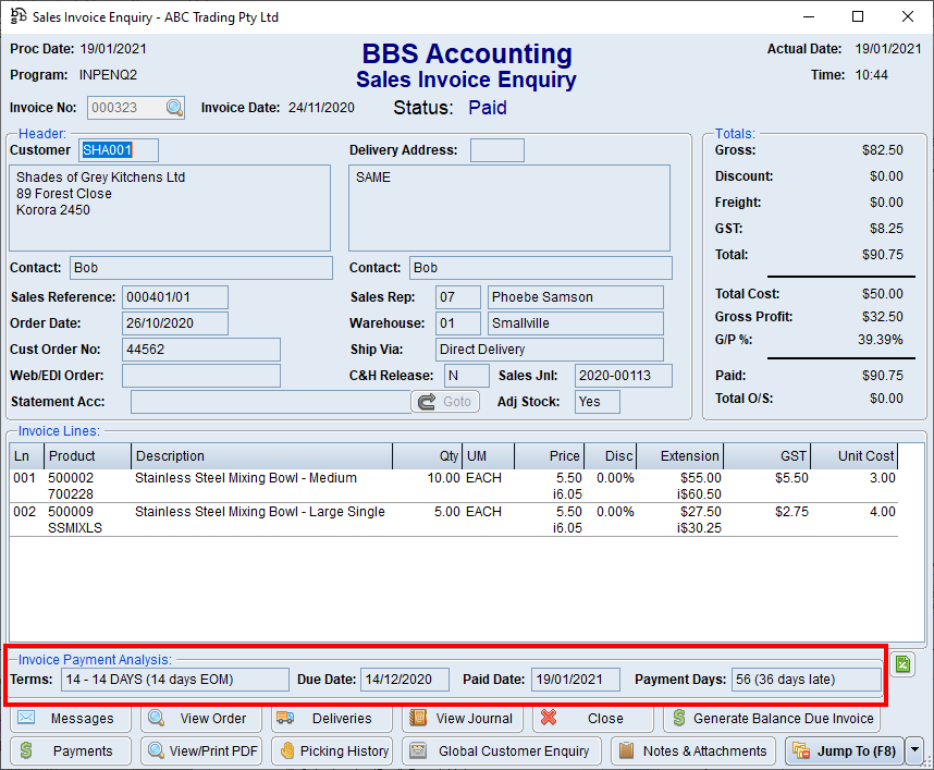 Sales Invoice Enquiry Screen Sales Invoice Enquiry Screen