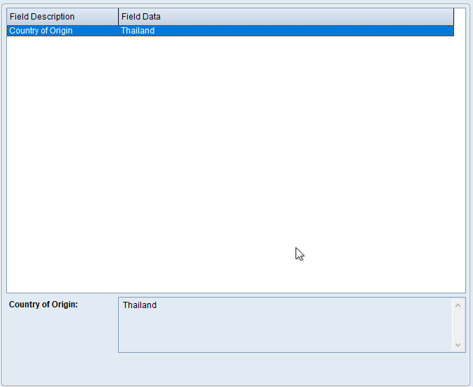 Global Equipment Enquiry - Custom Fields/Attributes Screen Global Equipment Enquiry - Custom Fields/Attributes Screen