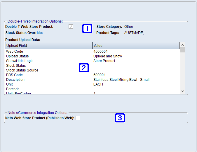 eCommerce Integrations Screen