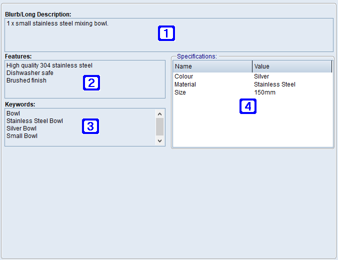 Product Details Tab Screen