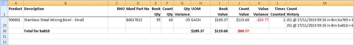 Stocktake Improvements 3